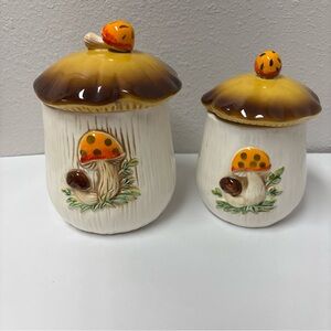 Sears 1978 Merry Mushroom Canisters